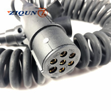 Good quality Truck trailer 7 core electric spiral cable spiral wire cable seven core spring suzi coil spiral power cable